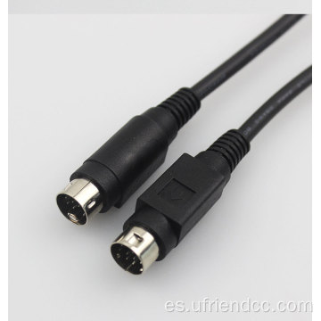 Unibody 1m/2m estéreo 4pin/8pin/13pin mini cable de din